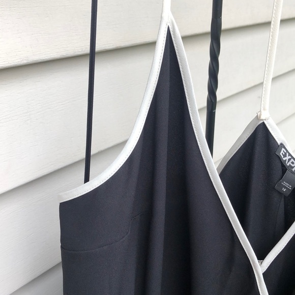 Chic Black and White Jumpsuit by Express - Picture 13 of 14